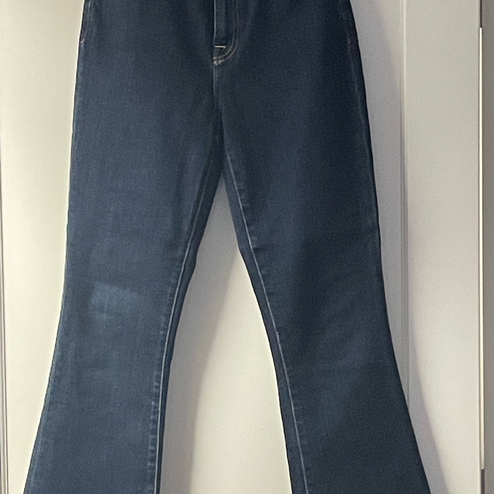 7 For All Mankind Dark Blue Flare Jeans